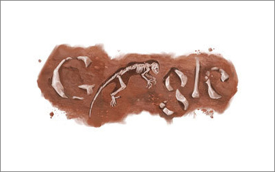 谷歌科学家公布化石纪念日创意logo-【科e互联】