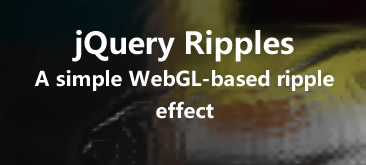 一款WebGL水波涟漪jQuery Ripples插件