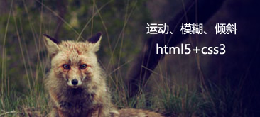 HTML5+CSS3制作炫酷运动模糊和倾斜图片特效
