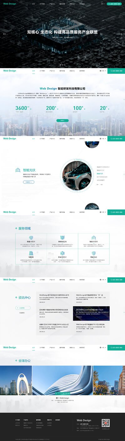 芯片设计、半导体制造、电子自动化研发网站模版