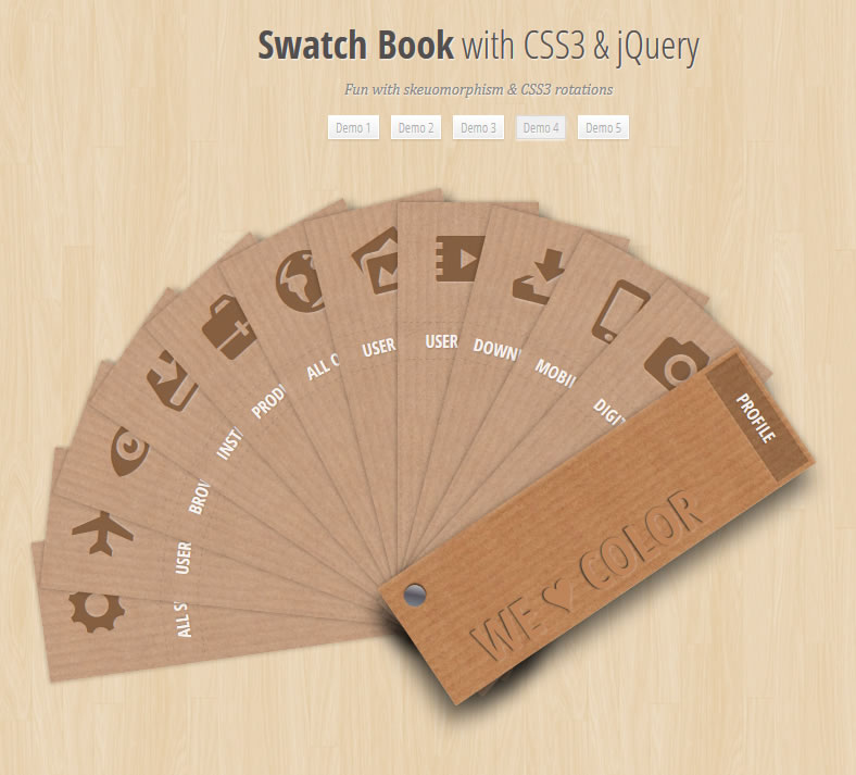 CSS3模拟书签导航-科e互联