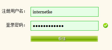JS表单验证插件网页特效