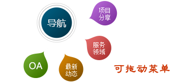 jQuery可拖动图标导航菜单