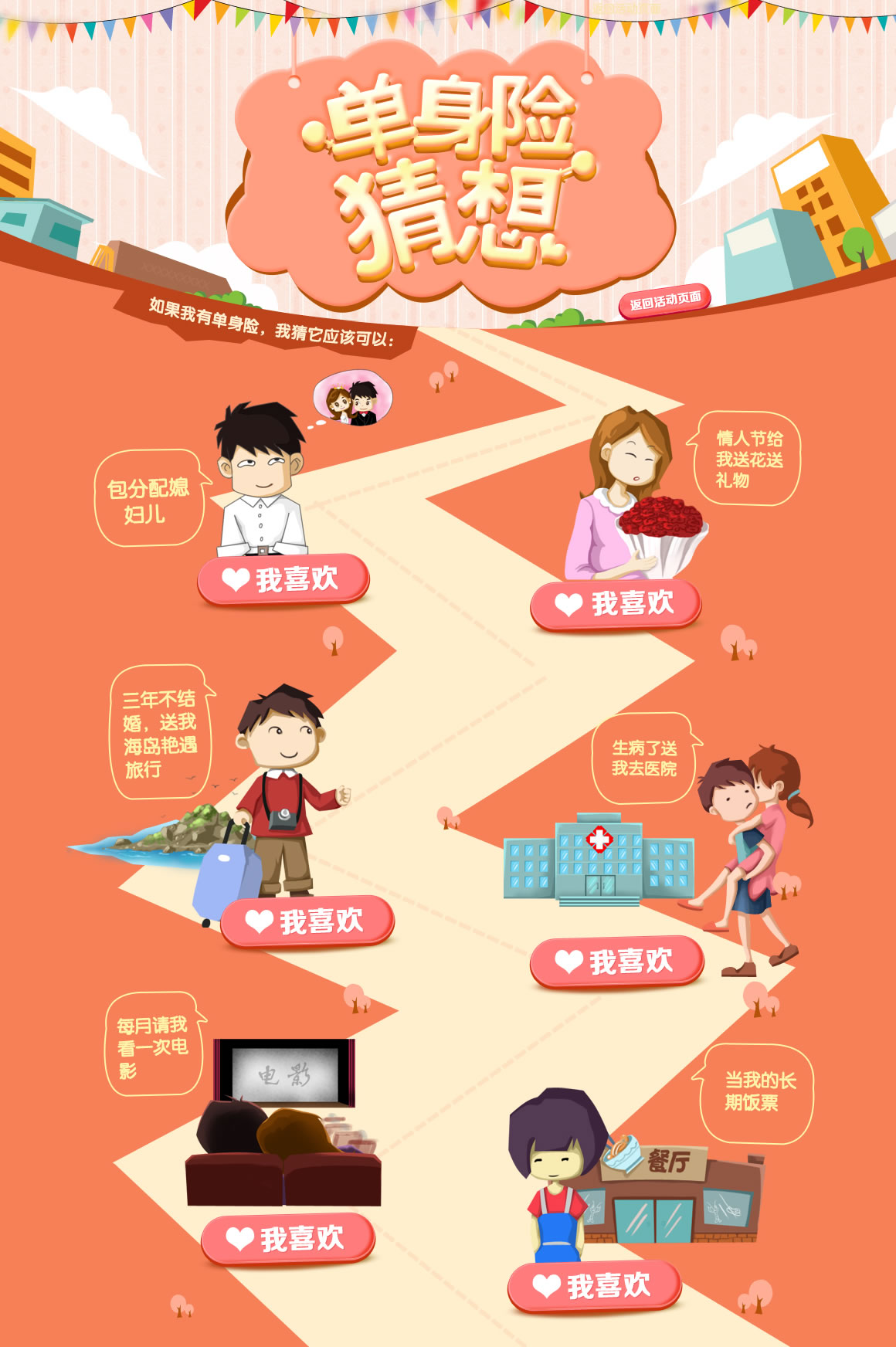 单身险猜想活动专题设计-【科e互联】