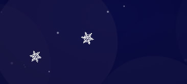 全屏圣诞/元旦节日动态雪花飘落代码