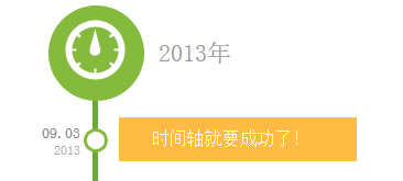 jQuery动画垂直时间轴特效网页特效
