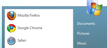 windows7主题开始菜单效果