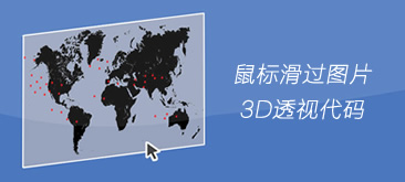 jQuery鼠标滑过图片3D透视代码